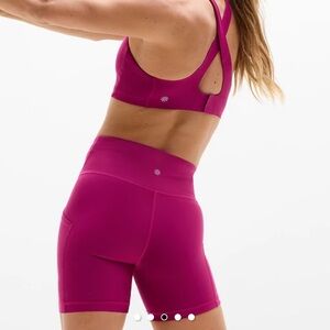Athleta Stash High Rise 5” Short, Size S in Wildberry